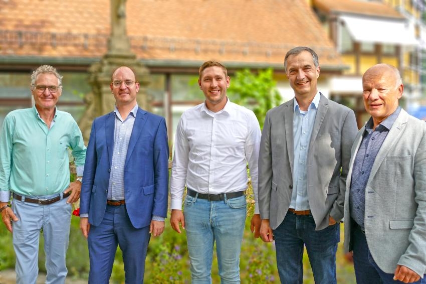 Bürgermeister Dr. Lukas Braun und seine Stellvertreter